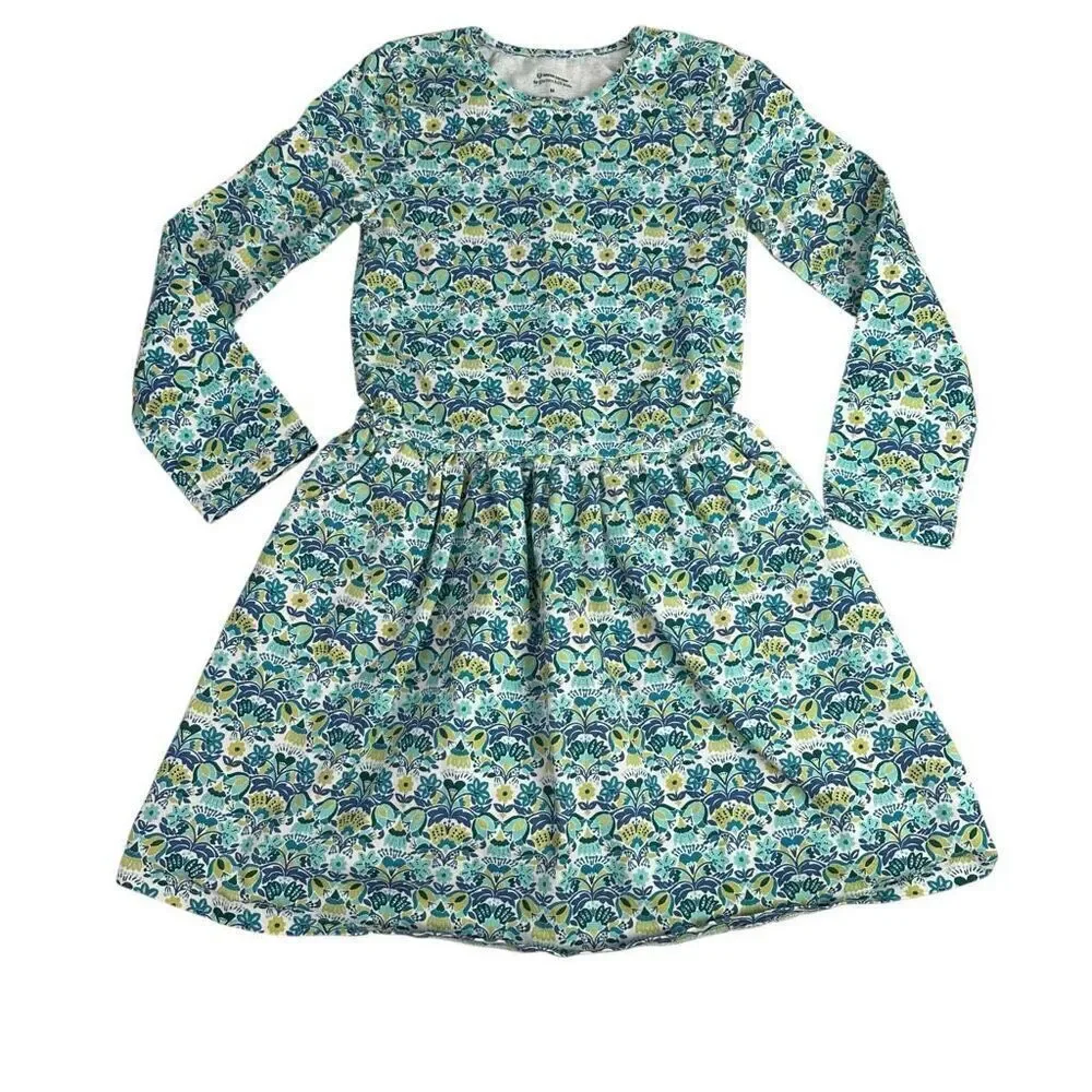 Garnet Hill Kids Medium Floral Dress with Pockets Stain